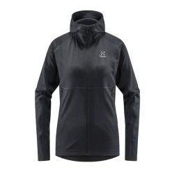 Bluza trekkingowa damska Haglöfs Skuta Hood. Czarne bluzy damskie Haglöfs, m, bez wzorów, z materiału, sportowe, bez ramiączek, bez kaptura. Za 179.99 zł.