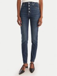 Karl Lagerfeld Jeans Jeansy B1W10033 Granatowy Skinny Fit. Niebieskie jeansy damskie Karl Lagerfeld Jeans, bez wzorów, z bawełny. Za 569.99 zł.