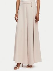 Rinascimento Spodnie palazzo CFC0020285002 Beżowy Wide Leg. Brązowe spodnie materiałowe damskie Rinascimento, bez wzorów, z materiału. Za 609.99 zł.