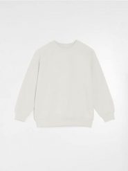 Bluza w stylu basic - kremowy. Białe bluzy damskie Sinsay, l, bez wzorów, bez ramiączek, bez kaptura. W wyprzedaży za 15.99 zł.