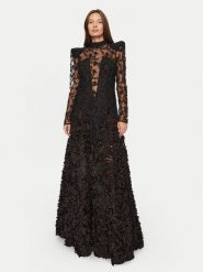 Babylon Sukienka wieczorowa S00800 Czarny Regular Fit. Czarne sukienki damskie Babylon, s, bez wzorów, z syntetyku, wizytowe, bez kołnierzyka, bez ramiączek. Za 1,679.00 zł.