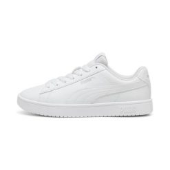 BUTY sportowe PUMA RICKIE 394252-08 skóra ekologiczna białe trampki 39. Białe obuwie sportowe damskie Puma, bez wzorów, z materiału, bez zapięcia, trekkingowe. Za 245.00 zł.