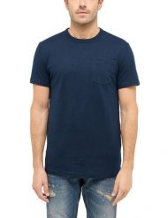 Męski T-Shirt Mustang Style Amado Dark Sapphire 1016276 4136. Niebieskie t-shirty męskie Mustang, m, bez wzorów, bez kołnierzyka, bez ramiączek. Za 69.99 zł.
