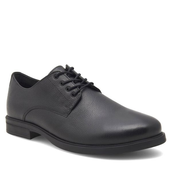 Półbuty Lasocki. Czarne buty wizytowe męskie Lasocki, bez wzorów, bez obcasa, bez zapięcia. Za 179.99 zł.