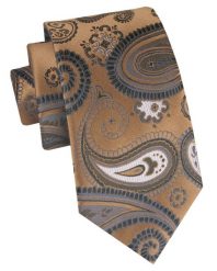 Klasyczny, Męski Krawat Alties - Odcienie Beżów, Duży Wzór. Krawaty i muchy Alties, bez wzorów, z tkaniny, eleganckie. Za 49.00 zł.