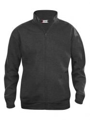 Kardigan męski Clique Everyday Comfort z pełnym zamkiem - melanż antracytowy. Szare swetry męskie CLIQUE, m, bez wzorów, z bawełny, bez kołnierzyka, bez ramiączek. Za 195.08 zł.