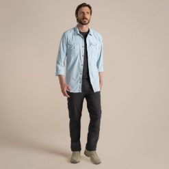 Koszula z długim rękawem Craghoppers NosiLife Adventure III. Niebieskie koszule męskie Craghoppers, m, bez wzorów, casualowe, bez kołnierzyka, bez ramiączek. Za 399.99 zł.