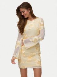 Vero Moda Sukienka koktajlowa Quinn 10348613 Żółty Regular Fit. Żółte sukienki damskie Vero Moda, l, bez wzorów, z syntetyku, wizytowe, bez kołnierzyka, bez ramiączek. Za 259.99 zł.