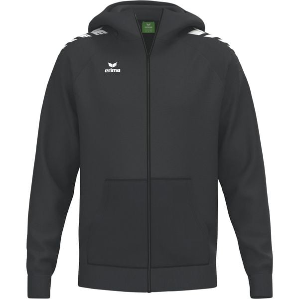 Czarna kurtka z kapturem Erima Cmpt Wings. Czarne kurtki męskie 575 FACTORY, l, bez wzorów, z materiału, klasyczne, z kapturem. Za 225.00 zł.