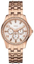 Zegarek Guess Guess W0147L3 zegarek damski różowe złoto 40 mm. Czerwone zegarki damskie Guess, złote. Za 522.75 zł.