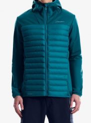 Kurtka hybrydowa męska Berghaus Vaskye Hooded Hybrid Jacket. Niebieskie kurtki męskie Berghaus, m, bez wzorów, z materiału, bez kaptura. Za 637.99 zł.