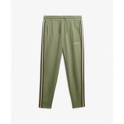 Spodnie dresowe Superdry Tech Cult. Zielone spodnie sportowe męskie Superdry, m, bez wzorów, z dresówki. Za 393.30 zł.