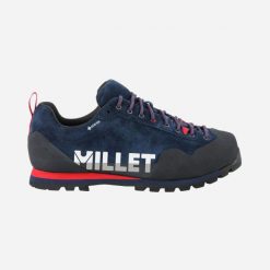 Buty turystyczne MILLET Friction Gore-Tex U Granatowy. Niebieskie buty zimowe męskie Millet, bez wzorów, z gore-texu, bez obcasa, bez zapięcia. Za 899.00 zł.