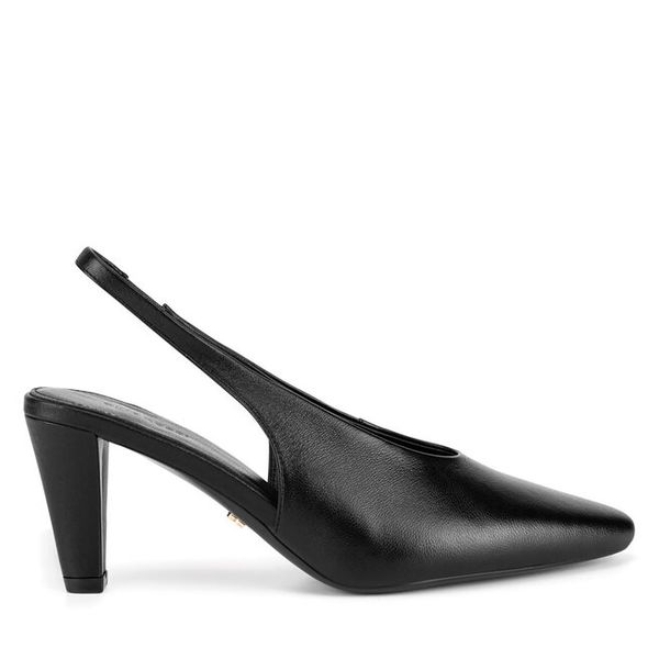 Czółenka GINO ROSSI. Czarne czółenka damskie Gino Rossi, bez wzorów, bez obcasa, bez zapięcia. Za 209.99 zł.