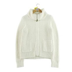 Second life - Damski beżowy sweter kardigan - Stan dobry. Brązowe kardigany damskie Ralph Lauren, bez wzorów, sportowe, bez kołnierzyka. Za 97.94 zł.