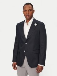BOSS Marynarka Hutson Peak 262 50561857 Niebieski Slim Fit. Niebieskie garnitury męskie Boss, m, bez wzorów, ze lnu. Za 2,199.00 zł.
