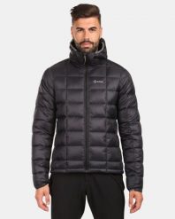 Kurtka puchowa Kilpi Rebeki. Czarne kurtki męskie Kilpi, na zimę, m, bez wzorów, z materiału, eleganckie, z kapturem. Za 412.00 zł.