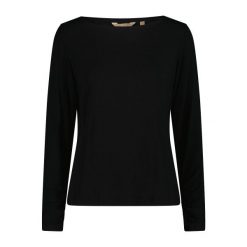 Damski sweter z dekoltem w łódkę CMP. Czarne swetry nierozpinane damskie CMP, na zimę, bez wzorów, bez kołnierzyka, bez ramiączek. Za 257.50 zł.