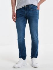 Jeansy męskie skinny niebieskie Deric 303. Niebieskie eleganckie spodnie męskie BIG STAR, z denimu, eleganckie. W wyprzedaży za 199.99 zł.