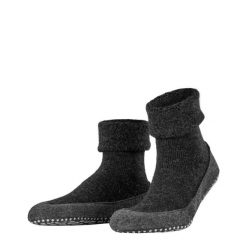 Skarpety Falke Cosyshoe. Czarne skarpety męskie Falke, bez wzorów, z elastanu. Za 225.85 zł.