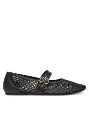 JENNY Baleriny CT0613-78 Czarny. Czarne balerinki damskie Jenny, bez wzorów, z syntetyku, bez obcasa, bez zapięcia. Za 55.99 zł.