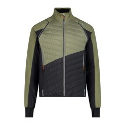 Kurtka męska turystyczna CMP 30A2647. Zielone kurtki męskie CMP, l, bez wzorów, z softshellu, z kapturem, trekkingowe. Za 359.99 zł.