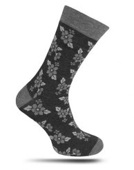 Szare Skarpetki Męskie -MORE- Casualowe, w Kwiatki, Eleganckie, Motyw Florystyczny. Szare skarpety męskie More, bez wzorów, z bawełny. Za 19.90 zł.