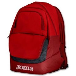 Plecak Red Joma Diamond II - trwały i przestronny design. Czerwone plecaki damskie Joma, bez wzorów, sportowe. Za 79.99 zł.