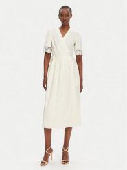 TWINSET Sukienka codzienna 251TT2091 Écru Loose Fit. Sukienki damskie Twinset, na co dzień, bez wzorów, z bawełny, bez kołnierzyka, bez ramiączek, proste. Za 579.99 zł.
