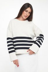 Sweter damski w paski Koa ECOALF. Swetry nierozpinane damskie Ecoalf, l, bez wzorów, bez kołnierzyka, bez ramiączek. Za 439.00 zł.