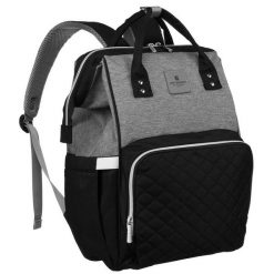 Plecak damski Peterson PTN MB3-6029 czarno-szary. Czarne plecaki damskie Peterson, bez wzorów. Za 129.00 zł.