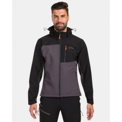 Męska kurtka softshell Kilpi ONTAVIO-M. Szare kurtki sportowe męskie Kilpi, m, bez wzorów, z softshellu, bez kaptura, trekkingowe. Za 422.05 zł.