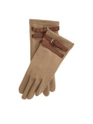 LAUREN RALPH LAUREN Rękawiczki 454P23589002 Beżowy ciemny. Brązowe rękawiczki damskie Lauren Ralph Lauren, bez wzorów, z dzianiny. Za 594.99 zł.