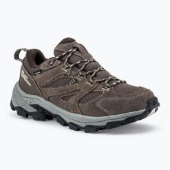 Buty trekkingowe Jack Wolfskin Vojo Tour Texapore Low. Brązowe trekkingi męskie Jack Wolfskin, z gumy, bez zapięcia. Za 614.35 zł.