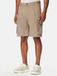 HUGO Szorty materiałowe Craysen 262S 50556891 Brązowy jasny Straight Fit. Brązowe szorty męskie Hugo, bez wzorów, z bawełny. Za 499.99 zł.