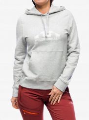 Bluza damska Helly Hansen Nord Graphic Pullover Hoodie - grey melange. Szare bluzy damskie Helly Hansen, bez wzorów, bez ramiączek, bez kaptura. Za 285.89 zł.