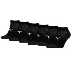 Skarpety Puma Sport Sneaker Amortyzowane, 6 szt. Czarne. Czarne skarpetki damskie Puma, bez wzorów, z elastanu. Za 162.99 zł.