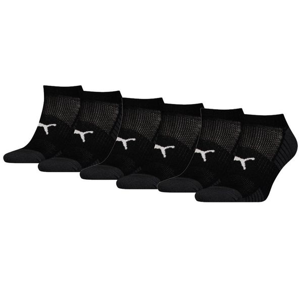 Skarpety Puma Sport Sneaker Amortyzowane, 6 szt. Czarne. Czarne skarpetki damskie Puma, bez wzorów, z elastanu. Za 162.99 zł.