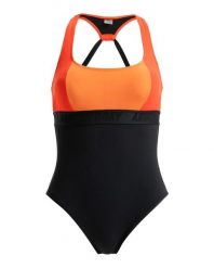 Jednoczęściowy strój kąpielowy dla Kobiety ROXY ACTIVE COLORBLK. Czarne stroje kąpielowe damskie Roxy, xs, bez wzorów, z elastanu. Za 319.99 zł.