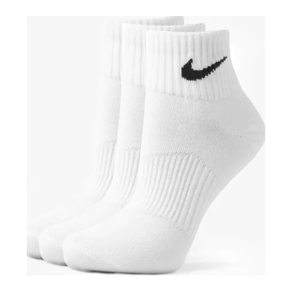 Nike Skarpety 3Ppk Quarter White , biały, rozmiar M. Białe skarpetki damskie Nike, bez wzorów, z bawełny. Za 39.99 zł.