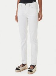 Guess Jeans Jeansy W6GA92 D7871 Biały Skinny Fit. Białe jeansy damskie Guess Jeans, z aplikacjami, z bawełny. Za 349.99 zł.