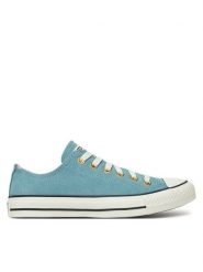 Converse Trampki Chuck Taylor All Star Leather A13817C Niebieski. Niebieskie trampki i tenisówki damskie Converse, bez wzorów, ze skóry, bez zapięcia. Za 219.99 zł.