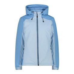Kurtka damska turystyczna CMP 33Z1636. Niebieskie kurtki sportowe damskie CMP, l, bez wzorów, bez ramiączek, bez kaptura, trekkingowe. W wyprzedaży za 349.99 zł.