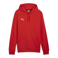 Męska Bluza Z Kapturem Team Goal Casual. Czerwone bluzy męskie Puma, m, bez wzorów, casualowe, bez ramiączek, z kapturem. Za 256.99 zł.
