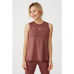 Damski top sportowy szybkoschnąca Rough Radical Classic Top. Brązowe koszulki sportowe damskie ROUGH RADICAL, xl, bez wzorów, bez ramiączek, na fitness i siłownię. Za 109.00 zł.