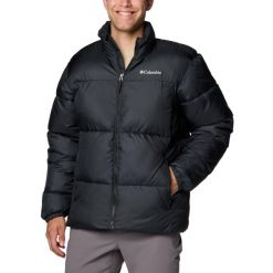 Kurtka sportowa męska Puffect III Jacket. Czarne kurtki sportowe męskie Columbia, m, bez wzorów, z poliesteru, bez kaptura, trekkingowe. Za 722.00 zł.