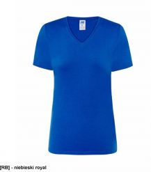 JHK - Bluzka z krótkim rękawem niebieski royal S. Niebieskie bluzki damskie JHK, s, bez wzorów, bez kołnierzyka, bez ramiączek. Za 14.89 zł.