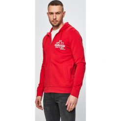 Napapijri - Bluza. Czerwone bluzy męskie Napapijri, m, bez wzorów, z bawełny, bez ramiączek, z kapturem. W wyprzedaży za 239.90 zł.