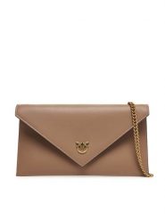 PINKO Torebka Flat Purse Mini AI 25-26 PCPL 105347 A0F1 Brązowy. Brązowe torebki do ręki damskie Pinko, bez wzorów, ze skóry, bez dodatków. Za 699.99 zł.