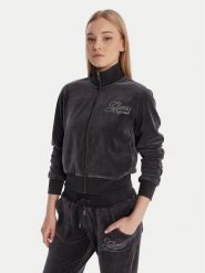 Guess Bluza W6RQ26 KCUF1 Granatowy Regular Fit. Niebieskie bluzy damskie Guess, xxl, z aplikacjami, z syntetyku, bez ramiączek, bez kaptura. Za 389.99 zł.